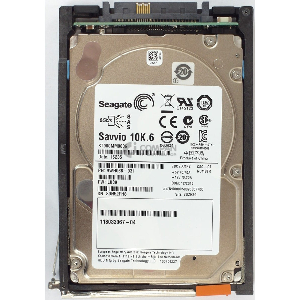 005050212 EMC HDD 900GB 10K 6G SAS 2.5" SFF HOT-SWAP FOR EMC VNX